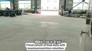 100kg Heavy Duty Freeze Dryer For Business