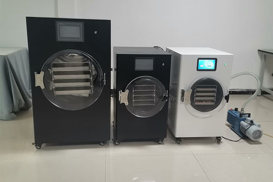 LCD Touch Screen Vacuum Freeze Dryer With 8-10kg/Batch Capacity
