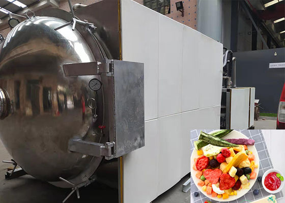 OEM ODM Food Vacuum Freeze Dryer PLC Control 500kg/Batch