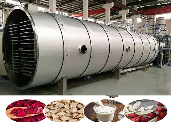 Large Food Vacuum Freeze Dryer PLC Control 500 Kg/Batch