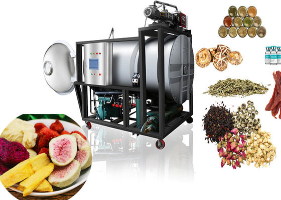 Vacuum Lyophilzer Freeze Dryer -45C-80C Cold Trap 100kg/Batch