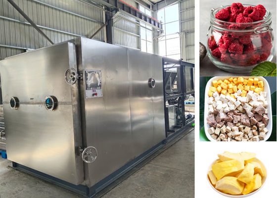 Large Food Milk Vacuum  Freeze Dry Fruit Machine With 100kg / Batch