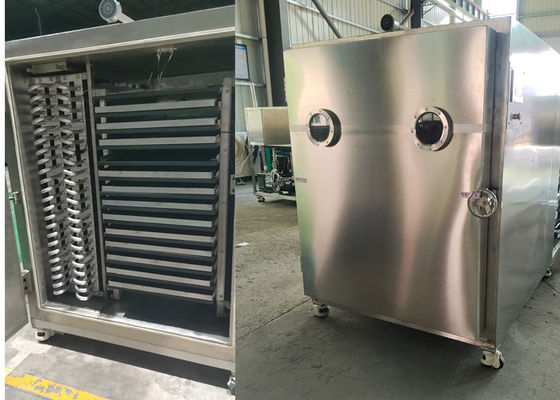 Electric Heating Method Food Vacuum Freeze Dryer With 65KW Installation Power And PLC Control System