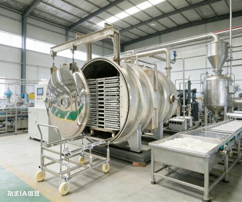 Built for Pharmaceuticals & Bulk Food | Commercial Lyophilizer 150kg Per Batch, Stainless Steel Chamber & Precision Temp Control