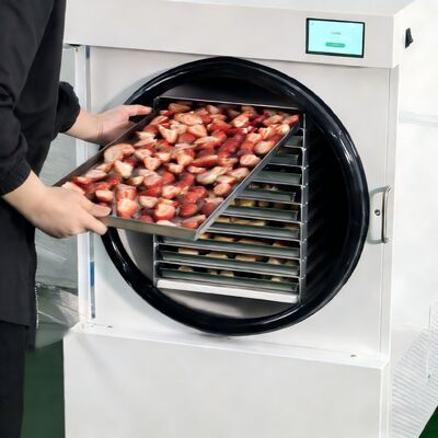 Medium home freeze dryer machine using electric heating method ensures energy operation and consistent drying across batches