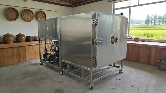 304 Stainless Steel Industrial Freeze Dryer Featuring Electric Heating System and BITZER Or Leybold Refrigeration Unit for Consistent Results