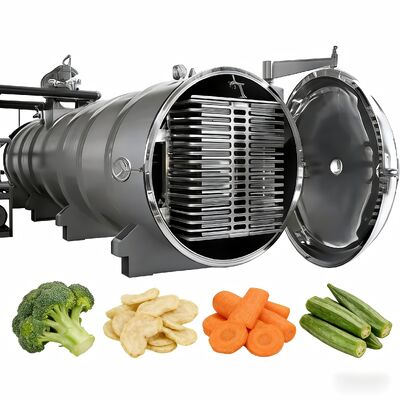 Water Cooling Industrial Freeze Dryer Temperature Range Minus 50 Celsius to Plus 80 Celsius Crafted from 304 Stainless Steel