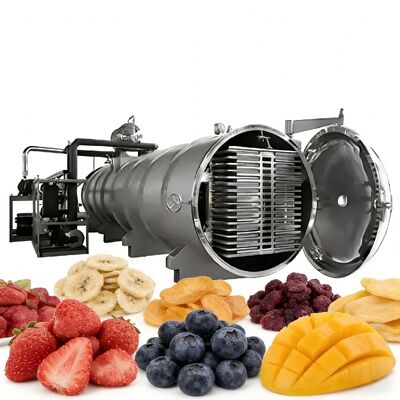 Temperature Range Minus 50 Celsius To Plus 80 Celsius Vacuum Freeze Dryer Machine Incorporating PLC Control System Ensuring And Freeze Drying