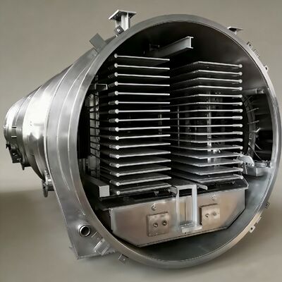 Chamber Size 12700 2600 3300mm Industrial Freeze Dryer With BITZER Or Leybold Refrigeration Unit and Vacuum Level Less Than 13Pa Ensuring Freeze Drying