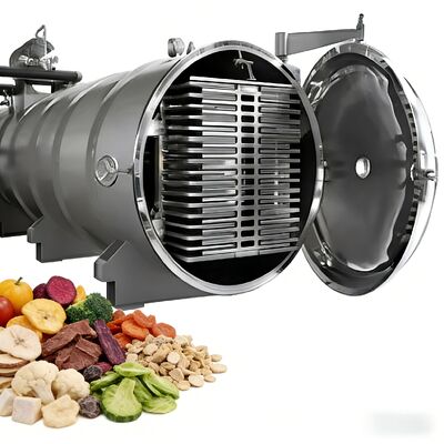 Power Supply 220V380V3PH Industrial Freeze Dryer Incorporating BITZER Or Leybold Refrigeration Unit and Electric Heating System Ensuring Drying