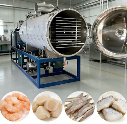 PLC Control System Vacuum Freeze Dryer Machine Offering Drying Time 20 to 24 Hours Designed for Freeze Drying Processes