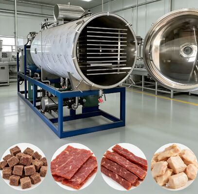 1000kg batch Industrial Freeze Dryer electric heating system 200KW rated power ideal for  food and chemical freeze drying processes