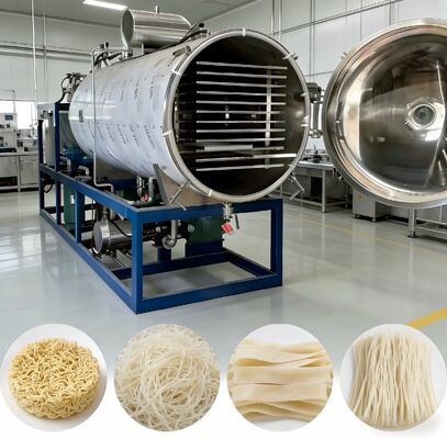 Industrial Freeze Dryer PLC Control System 304 Stainless Steel Vacuum Level Below 13Pa Suitable for Food Pharmaceutical and Chemical