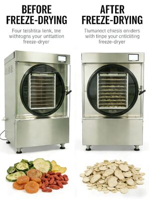 Two-stage Baosi Vacuum Pump Home Freeze Dryer Electric Heating Method Capacity 20 to 25kg Easy Operation and Maintenance