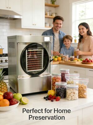 3600W household freeze dryer energy saving model designed for home kitchens preserving freshness and texture of foods