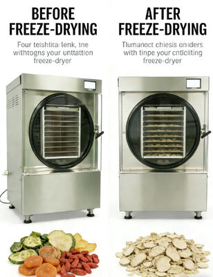 Freeze Dry Cycle 24 to 30 Hours Home Freeze Dryer Featuring Intelligient System and Remote Control for Food Preservation