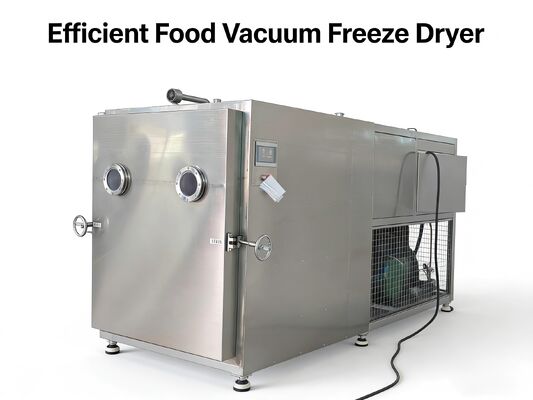 PLC Control Food Vacuum Freeze Dryer Powered by Baosi Or  Vacuum Pump Suitable for Diverse Food Preservation Needs