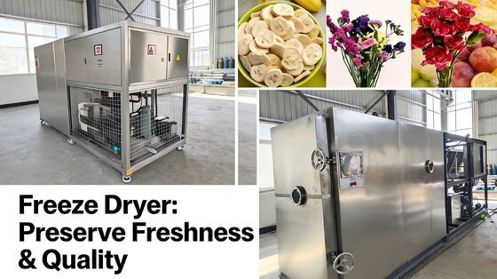 2600Kg Food vacuum freeze dryer capacity 100kg batch perfect solution for freeze drying food products in bulk quantities