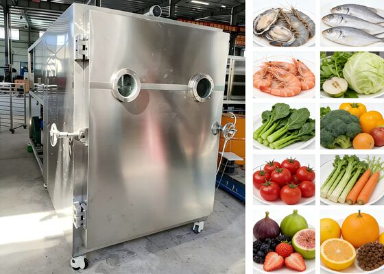 200Kg Food Vacuum Freeze Dryer Featuring Customized Voltage and Refrigeration System Ideal for Food Processing