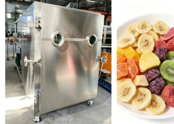 Baosi Or Bitzer Vacuum Pump Food Vacuum Freeze Dryer 100kg Batch Capacity PLC Control System Food Preservation Equipment