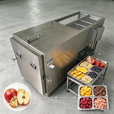 Chamber Size 12700 2600 3300mm Industrial Freeze Dryer With Temperature Range Minus 50°C To Plus 80°C And Drying Time 20 24hours For Processing