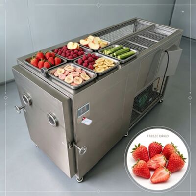 PLC Control System Industrial Freeze Dryer Composed of 304 Stainless Steel and 20 to 24 Hours Drying Time for Performance