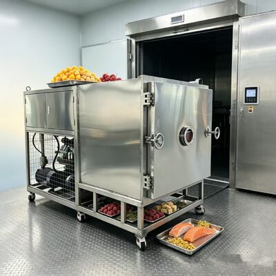 Chamber size 1800 1700 1300mm Vegetable freeze dryer offering 100Kg batch capacity tailored for vegetable drying solutions