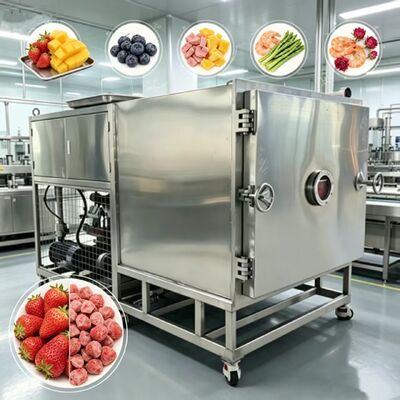 13 Layers Or Customization Vegetable Freeze Dryer Vacuum Limit 13Pa Capacity 1600Kg Suitable For Industrial Food Processing