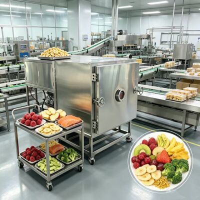 PLC Control System Vegetable Freeze Dryer with 304 Stainless Steel Tray Material Providing Performance and Easy Operation