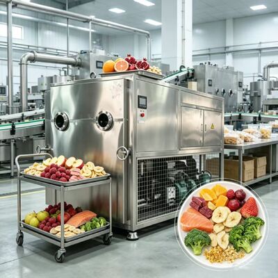 304 Stainless Steel Tray Material Vegetable Freeze Dryer Utilizing Electric Heating And Silicon Ensuring Food Preservation