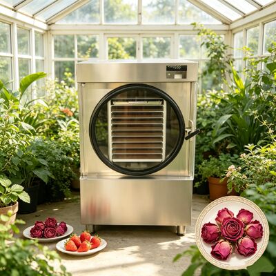 Danfoss Compressor Home Freeze Dryer Incorporating SUS304 Stainless Steel and Two stage Baosi Vacuum Pump for Food Drying