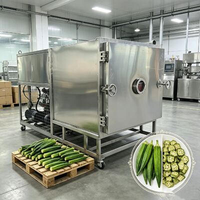 Freeze drying time 18 to 22 hours batch Vegetable freeze dryer including two stage rotary vane vacuum pump perfect for preserving vegetables