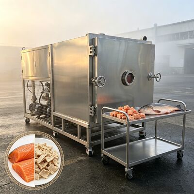 13 Layers Or Customization Vegetable Freeze Dryer Large Tray Size 1280 600 30mm Freeze Drying Time 18 to 22 Hours Batch Suitable for Industrial