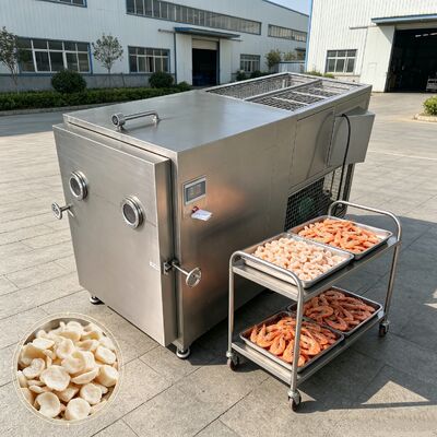 FOB Vegetable freeze dryer powered by Two-stage Rotary Vane Vacuum Pump suitable for large scale vegetable processing