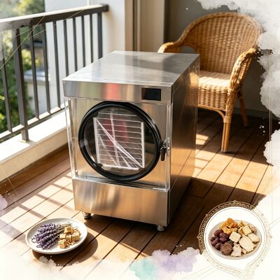 3600W Home Freeze Dryer Capacity 20 to 25kg Dimensions 1100 1000 1180mm Perfect for Home and Small Scale Food Processing