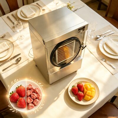 3600W home freeze dryer machine temperature range minus 50 to plus 90 degrees designed for dehydration and nutrient retention