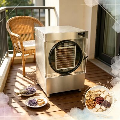 20 to 25kg Capacity Home Freeze Dryer Featuring SUS304 Stainless Steel Shell and Two Stage Baosi Vacuum Pump for Food Preservation