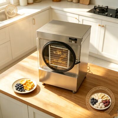 Noise Level ≤50dB Home Freeze Dryer Featuring SUS304 Stainless Steel and Freeze Dry Cycle 24 to 30 Hours Ideal for Food Drying
