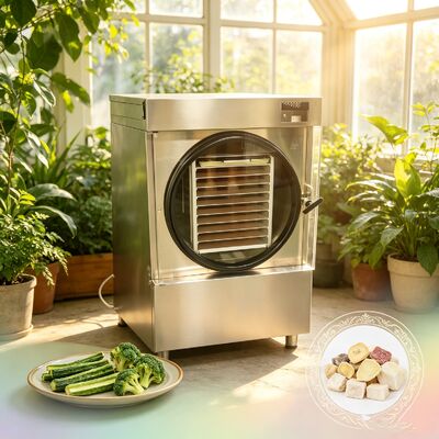 Medium household freeze dryer temperature range minus 50 degrees Celsius to plus 90 degrees Celsius suitable for food preservation and laboratory