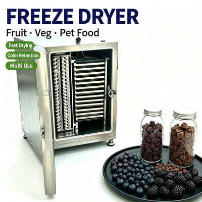 Food Vacuum Freeze Dryer Capacity 100kg batch Suitable for Freeze Drying Herbs and Spices