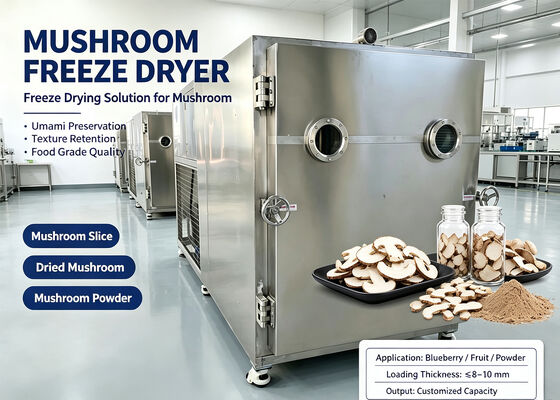 Food Vacuum Freeze Dryer Utilizing SUS304 Stainless Steel Perfect for Low Pressure and Temperature